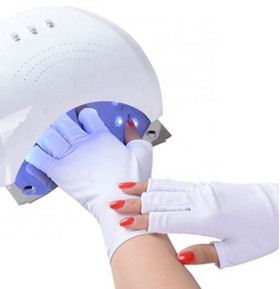 Manicures Sun Protection Gloves Anti UV Nail Art Gloves Sunblock Salon Tool