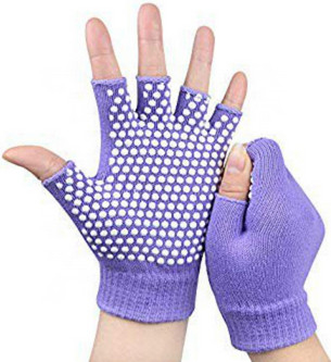 Pilates Dance Non Slip Yoga Gloves Cotton Silicone Beads Training Workout