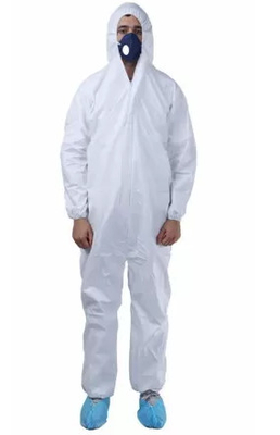 Dust Proof Disposable Protective Coveralls Light For Mining Electronics Industry