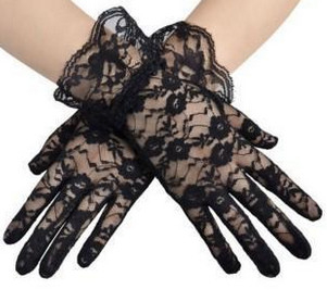Romantic Ladies Fashion Gloves White Fishnet Sunscreen Sleeve Womens Lace Gloves
