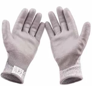 Hand Protection PPE Safety Gloves Building Site PU Coated Level 5 En388 4543