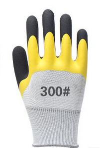 SAFETY Industrial Black Nitrile Glove 13 Gauge Knitted Grey Nylon Coated