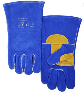 Comfortable Protective Work Gloves , Welding Jnm Leather Safety Gloves For BBQ