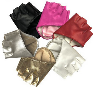 Fingerless Driving Ladies Fashion Gloves PU Half Finger Ladies Leather Gloves