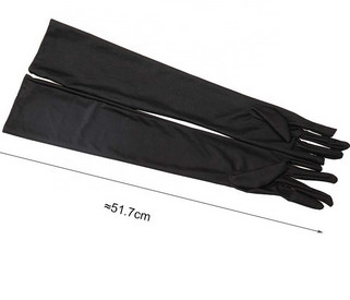 Long Finger Elbow Sun Protection Gloves Fashion White Wedding Prom Use