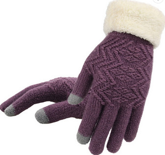Cross Border Ladies Fashion Gloves Exclusively Knitted Winter Autumn Use