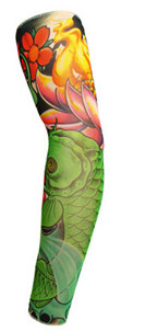 Tattooed Sun Protection Gloves Arm Male Ice Cool Seamless Spandex Nylon