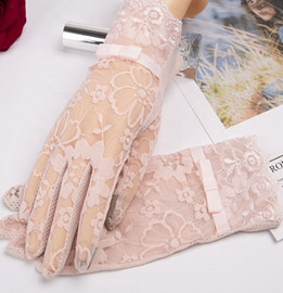 Lace Sun Protection Gloves Summer Elegant Women Girls For Party Ceremony