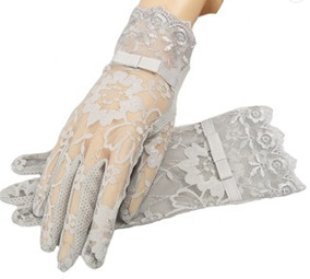 Lace Sun Protection Gloves Summer Elegant Women Girls For Party Ceremony