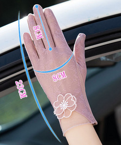 Ultra Thin Sun Protection Gloves Breathable Sun Block Gloves Anti Slip