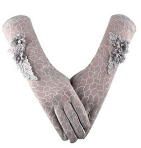 Beauty Elegant Lace Driving Gloves Summer Fall Sunblock Gift For Girls