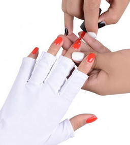 Manicures Sun Protection Gloves Anti UV Nail Art Gloves Sunblock Salon Tool