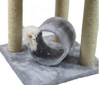 Wood Cat Scratching Post Tree , Eco Friendly Cat Climbing Tree Pet Toys