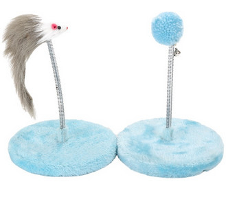 Pink Blue Cat Scratch Board Detachable Mouse Ball Claw Grinding Vent Toy