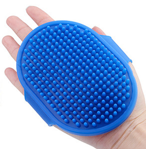 No Fingered Pet Grooming Gloves Blue For Cats Dogs Eco Friendly Small Animals