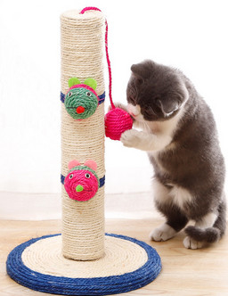 Small Sisal Cat Indoor Climbing Frame Scratcher Column Frame Claw Point