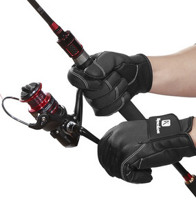 Breathable Waterproof Fishing Gloves Wear Resistant Outdoor Dew Three Fingers