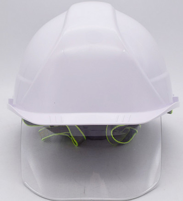 PPE Industrial Safety Helmets With Visor Yellow CE EN397 EN166 Standard