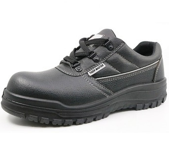 Oil Resistant PPE Safety Shoes Non Slip Black Leather Steel Toe Malaysia