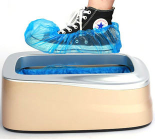Blue Disposable Shoe Cover , Anti Slip PE CPE Waterproof Shoe Covers