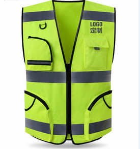 Green PPE Safety Workwear T Shirt Style Waterproof Outdoor Reflective Safety Vest