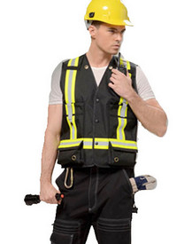 Zipper PPE Safety Workwear High Light Reflective Stripes For Clothing