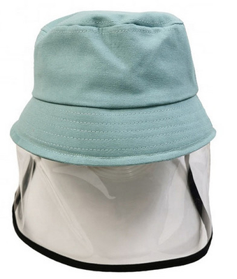 Smiley Multicolor PPE Bump Cap Fisherman Removable Kids Face Shield