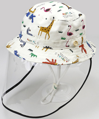 Anti Virus PPE Face Mask Fisherman Bucket Protective Cap With Removeable TPU