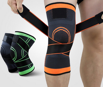 Nylon Ppe Knee Pads With Strap High Elastic Knee Support Indoor Exercise