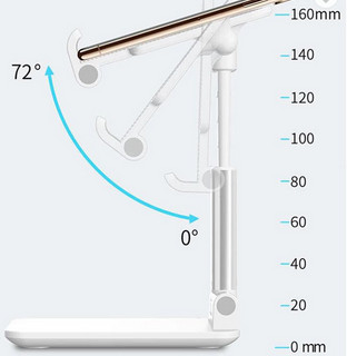 Angle Adjustable PPE Accessories Phone Stretchable Foldable Holder With Mirror