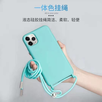 iphone 6 to 12 Silicone Necklace Phone Case With Lanyard